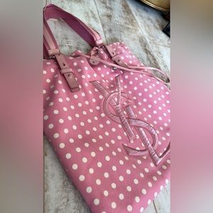 Authentic Yves Saint Laurent Large Canvas Tote